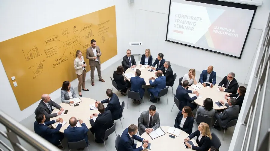 Equipe de desenvolvedores em oficina no escritório